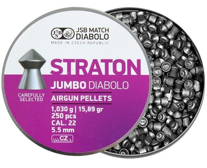 JSB STRATON JUMBO Diabolo Diabolos Blei M 46/08 5.50 mm .22 250 Stück 1.030 g 