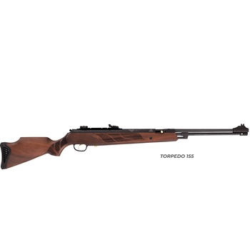 Hatsan Torpedo 155 Air Rifle, Turkish Walnut Stock, 1250FPS PBA, 0.22"