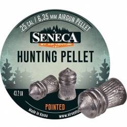 Seneca Pointed Pellets, Weight 43.2 Grains, Qty 83, Caliber .25